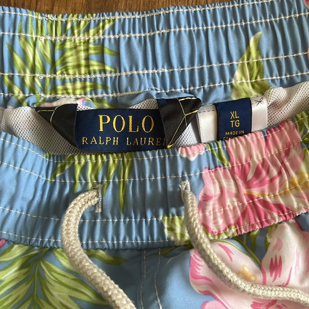Polo Ralph Lauren Swim Trunks Hawaiian Print XL - Picture 4 of 8